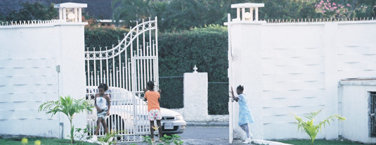 girl at gate